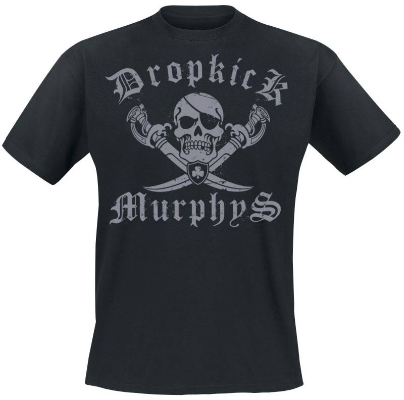 Dropkick Murphys T-Shirt - Jolly Roger - M bis XXL - für Männer - Größe XXL - schwarz  - Lizenziertes Merchandise! von Dropkick Murphys