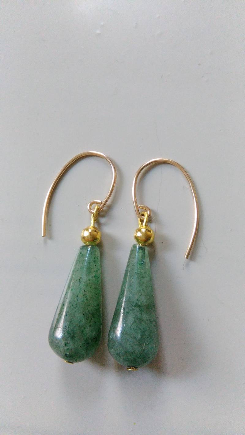 Aventurin Ohrringe von DropletsTrinkets