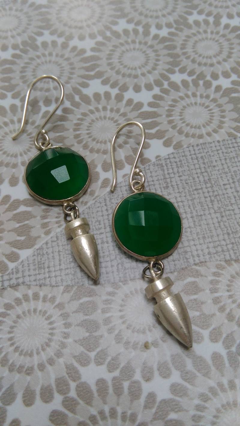 Onyx Bengelende Oorbellen Onyx Bengelende Oorbellen von DropletsTrinkets