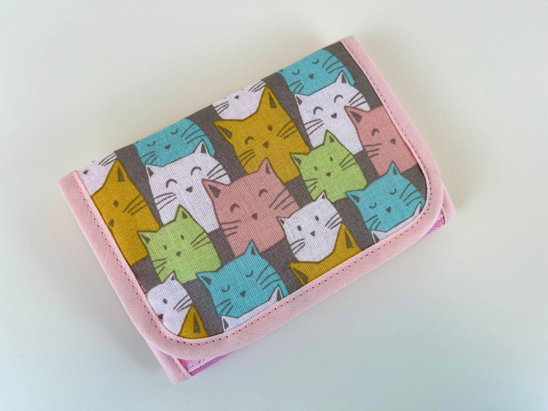 Portemonnaie "Katzen" Rosa von DropsPumpkin