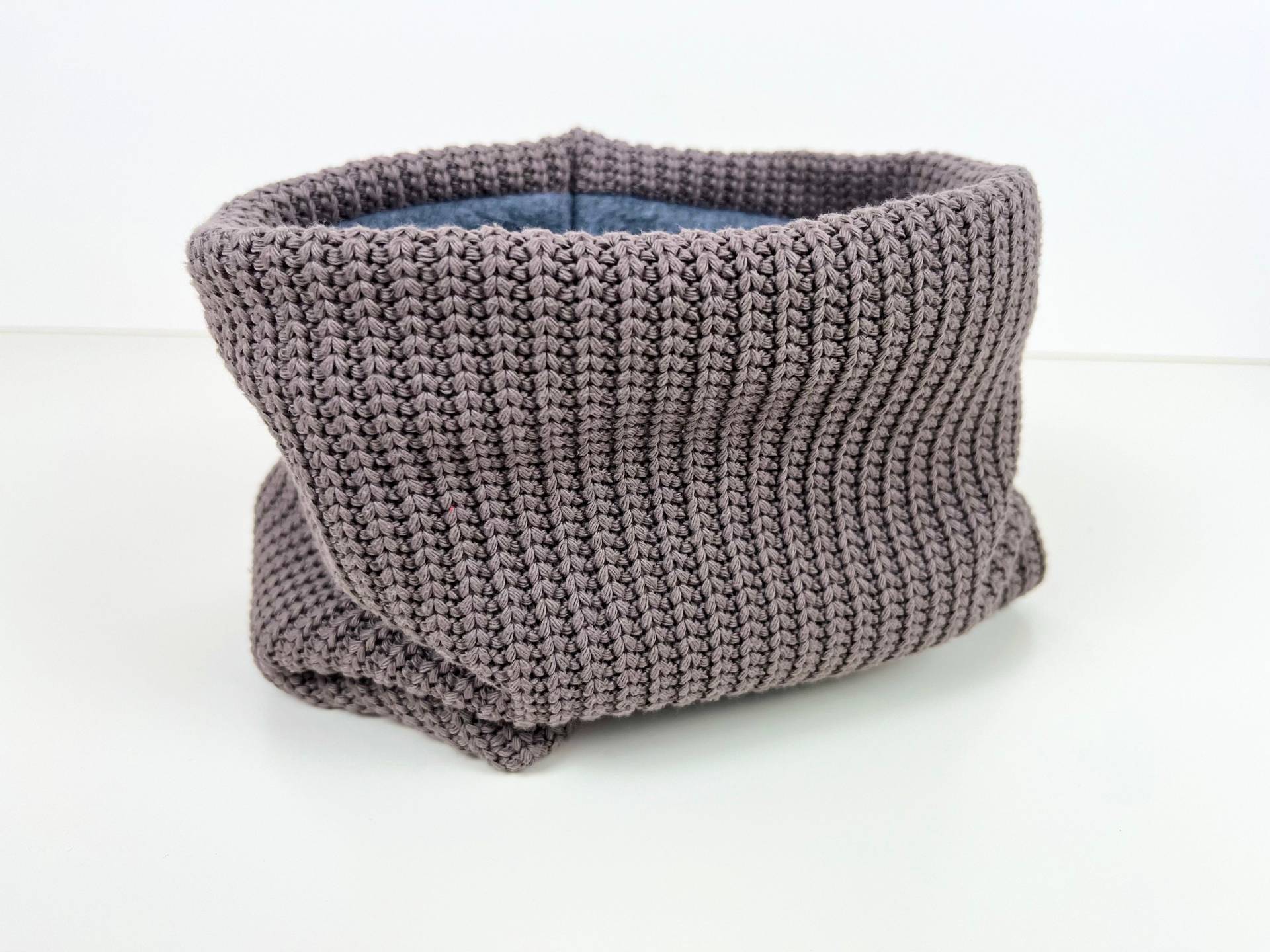 Schlupfschal "strick+Fleece' Taupe | Verschiede Größen von DropsPumpkin