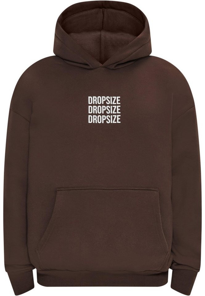 Dropsize Kapuzensweatshirt Dropsize Herren Dropsize Heavy Oversize Triple Logo Hoodie (1-tlg) von Dropsize