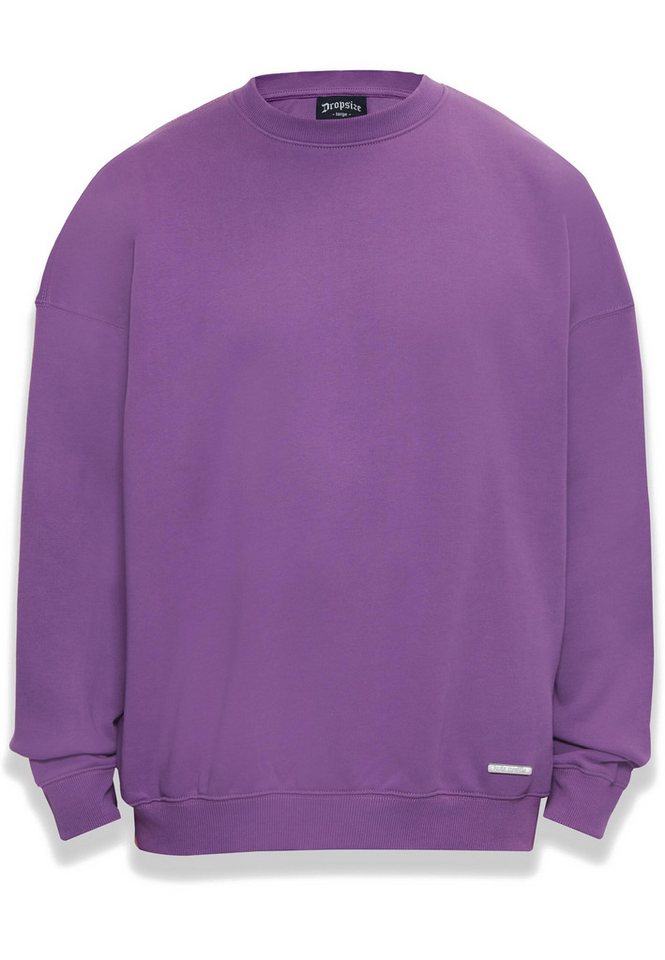 Dropsize Rundhalspullover Dropsize Herren Bazix Republiq Super Heavy Blank Sweater (1-tlg) von Dropsize