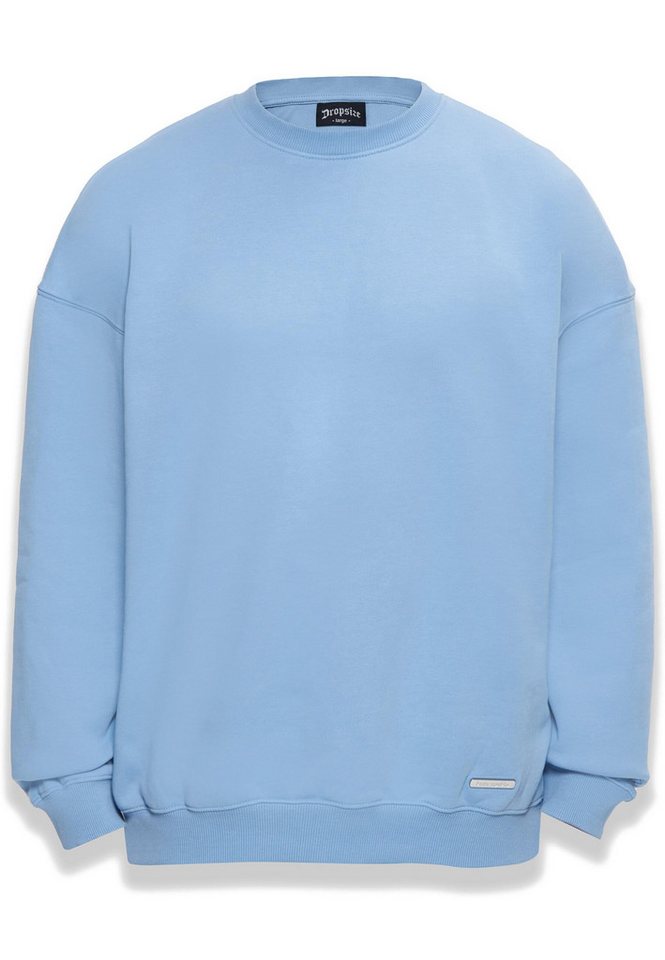 Dropsize Rundhalspullover Dropsize Herren Bazix Republiq Super Heavy Blank Sweater (1-tlg) von Dropsize
