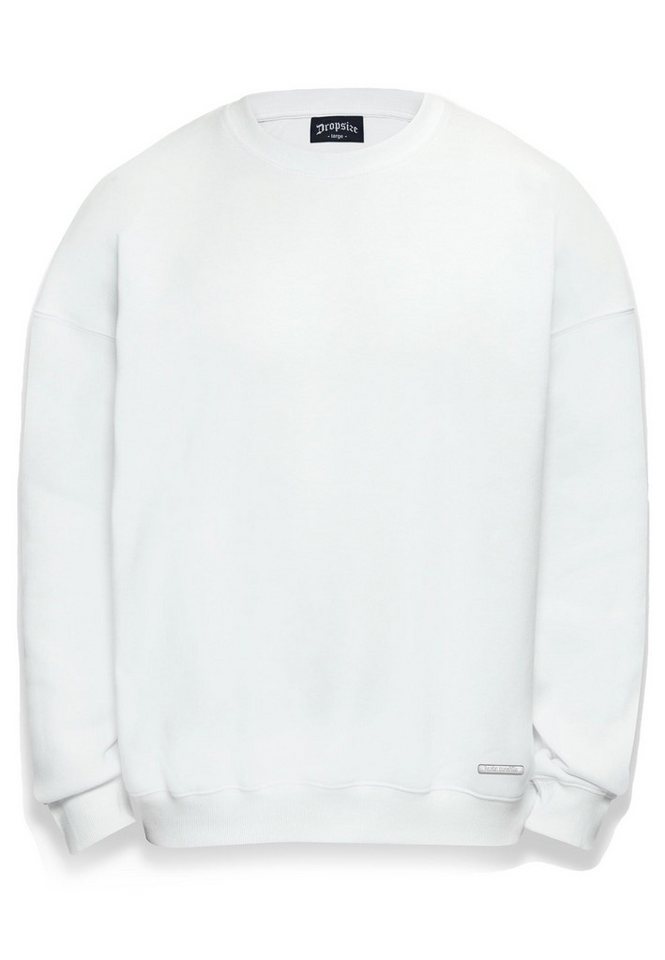 Dropsize Rundhalspullover Dropsize Herren Bazix Republiq Super Heavy Blank Sweater (1-tlg) von Dropsize