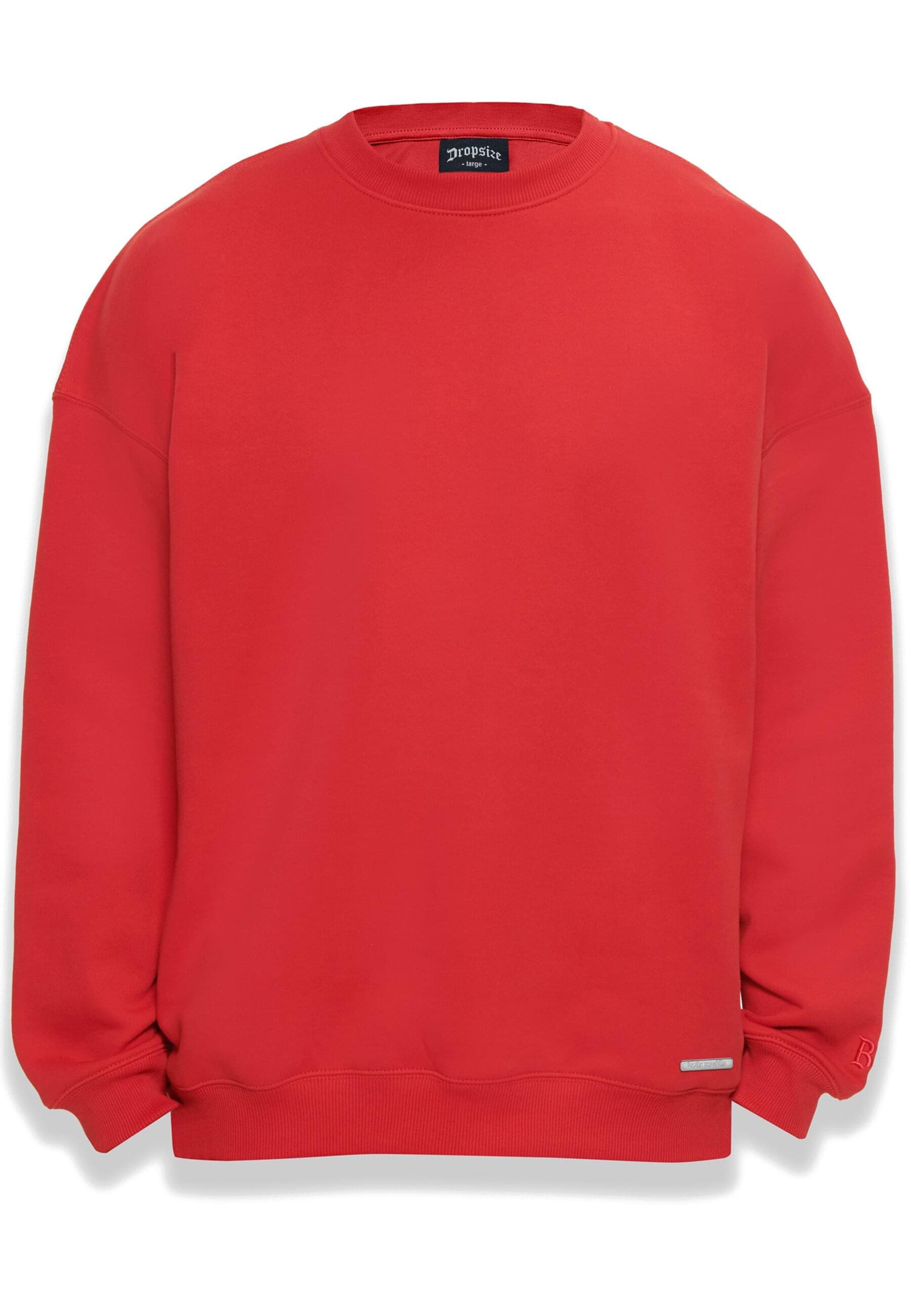 Dropsize Rundhalspullover "Dropsize Herren Bazix Republiq Super Heavy Blank Sweater" 1 Stk. tlg. von Dropsize