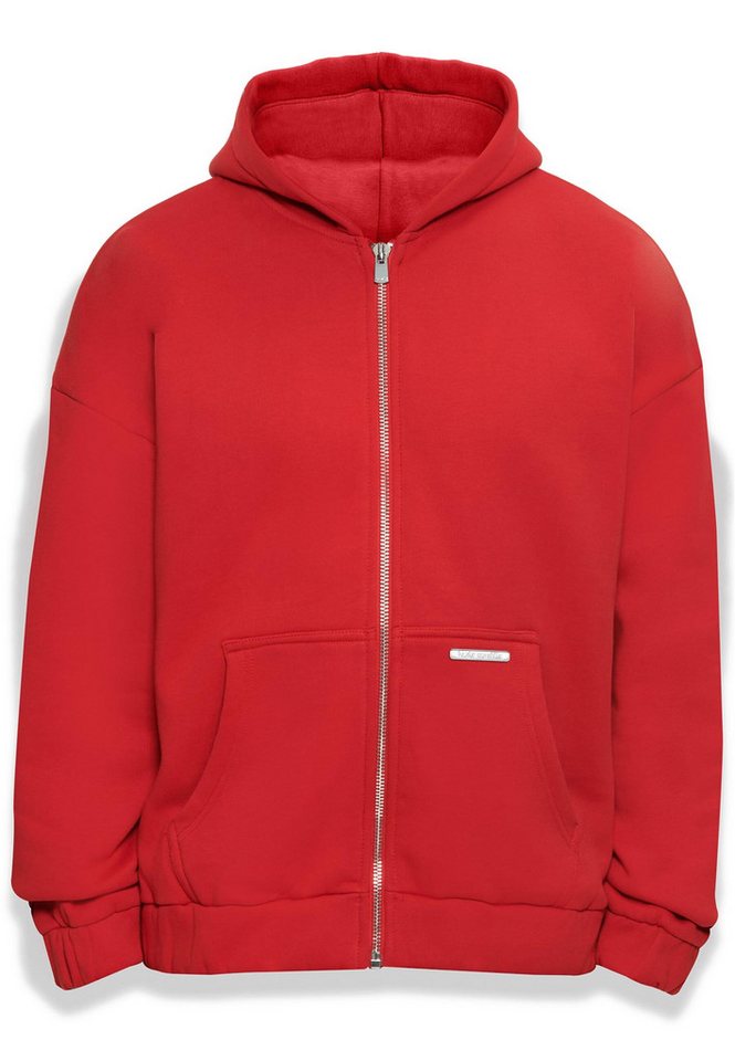 Dropsize Sweatjacke Dropsize Herren Bazix Republiq Super Heavy Blank Zip-Hoodie von Dropsize
