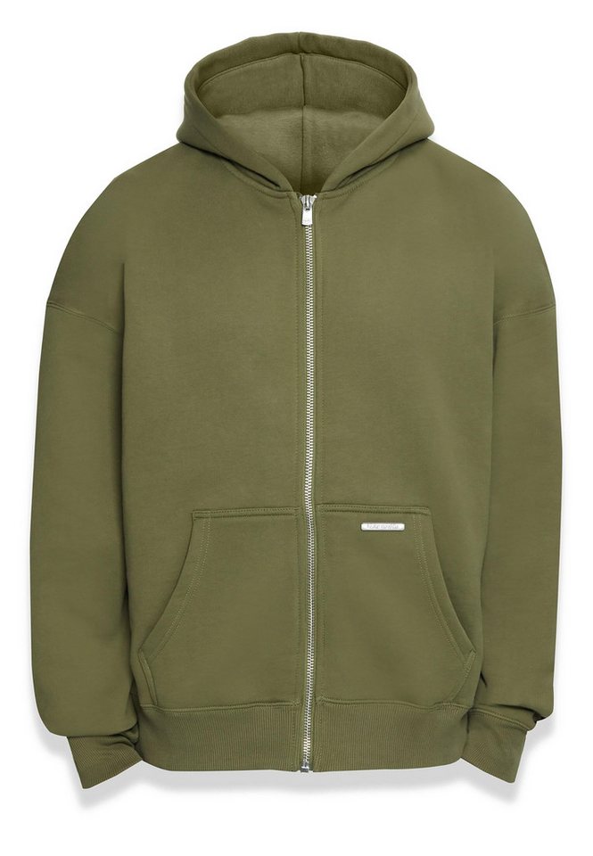 Dropsize Sweatjacke Dropsize Herren Bazix Republiq Super Heavy Rib Zipper von Dropsize