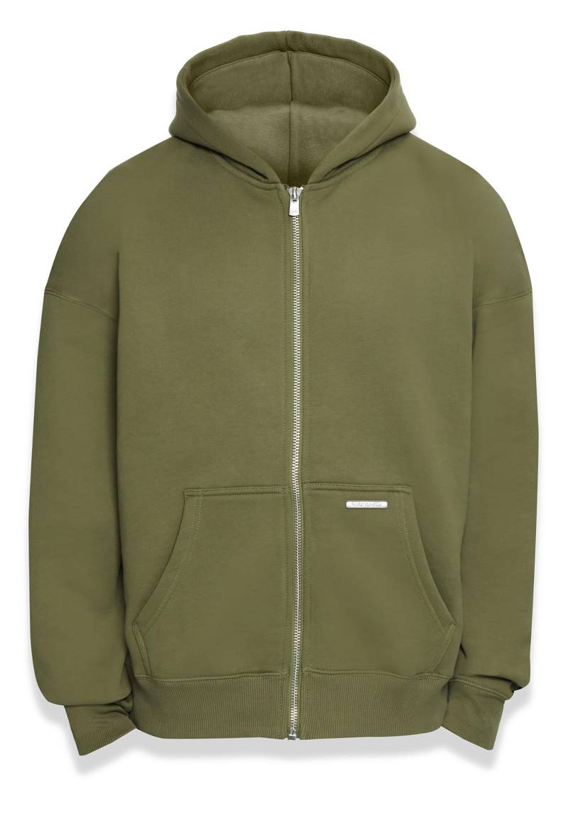 Dropsize Sweatjacke "Dropsize Herren Bazix Republiq Super Heavy Rib Zipper" von Dropsize