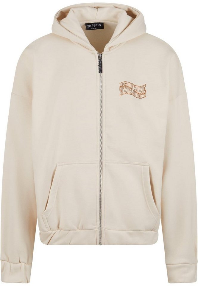 Dropsize Sweatjacke Dropsize Herren Heavy Oversize Mirrored Logo Zip-Hoodie von Dropsize