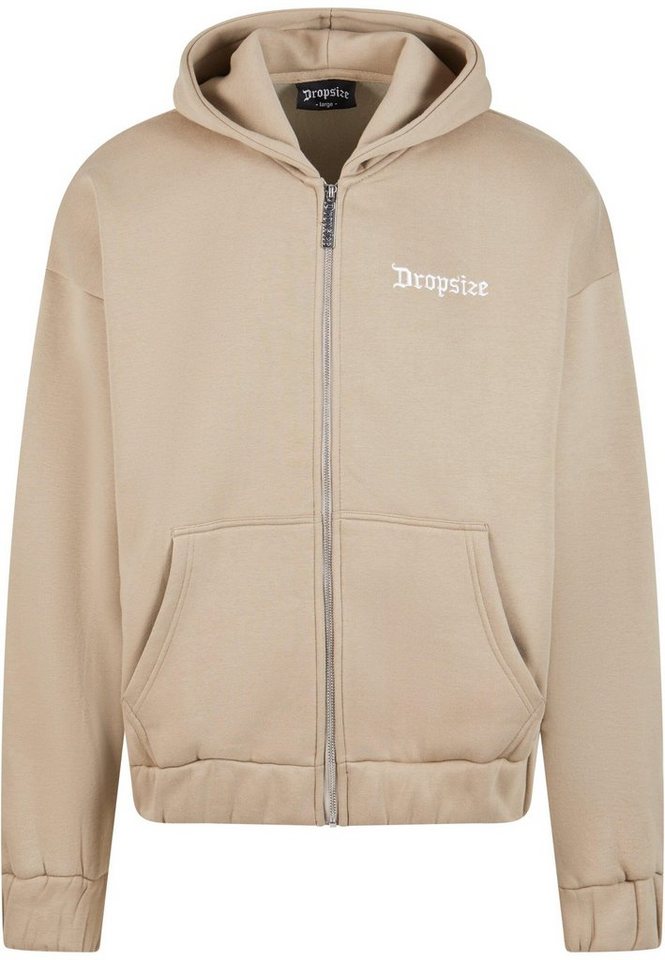 Dropsize Sweatjacke Dropsize Herren Super Heavy Oversize Blank Zip Hoodie von Dropsize