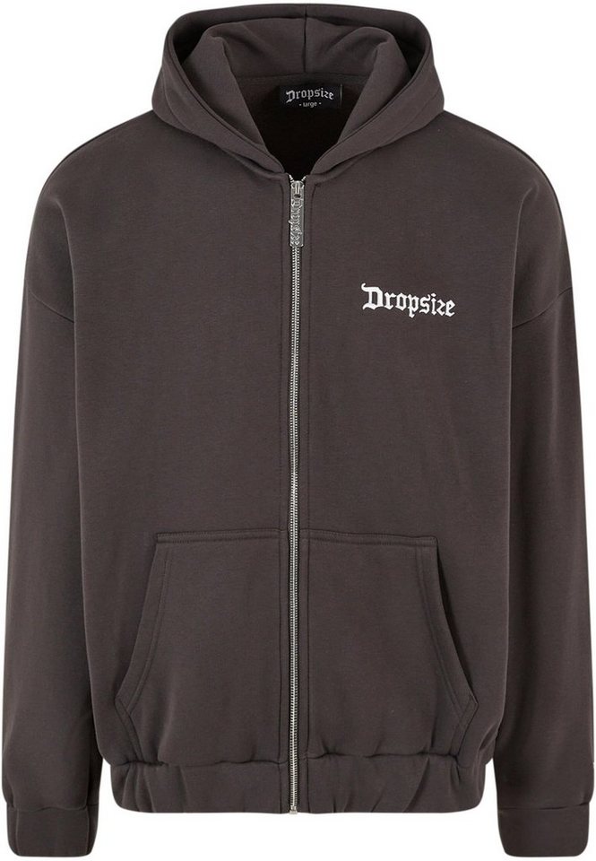 Dropsize Sweatjacke Dropsize Herren Super Heavy Oversize Blank Zip Hoodie von Dropsize