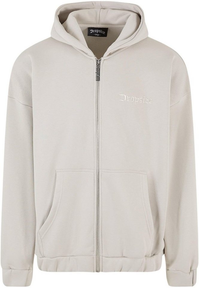 Dropsize Sweatjacke Dropsize Herren Super Heavy Oversize Blank Zip Hoodie von Dropsize