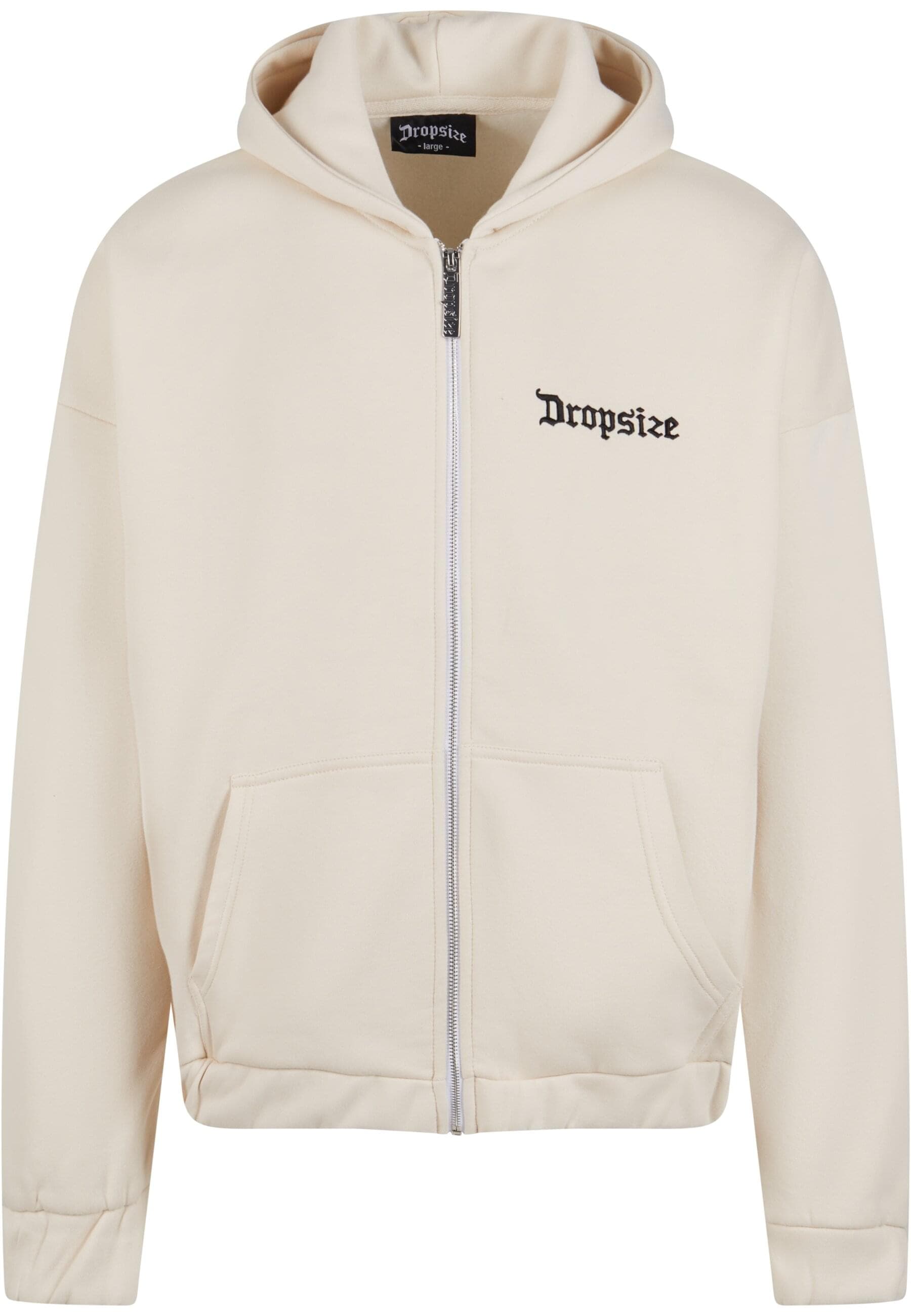 Dropsize Sweatjacke "Dropsize Herren Super Heavy Oversize Blank Zip Hoodie" von Dropsize