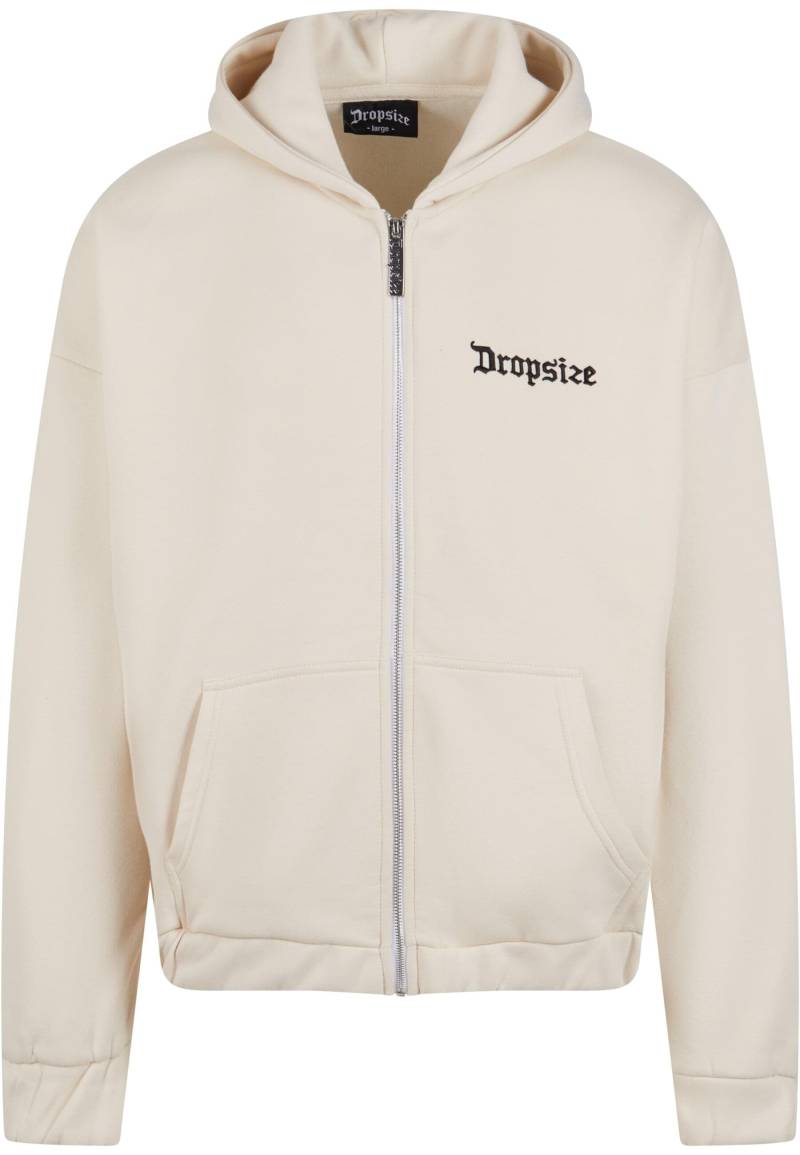 Dropsize Sweatjacke "Dropsize Herren Super Heavy Oversize Blank Zip Hoodie" von Dropsize