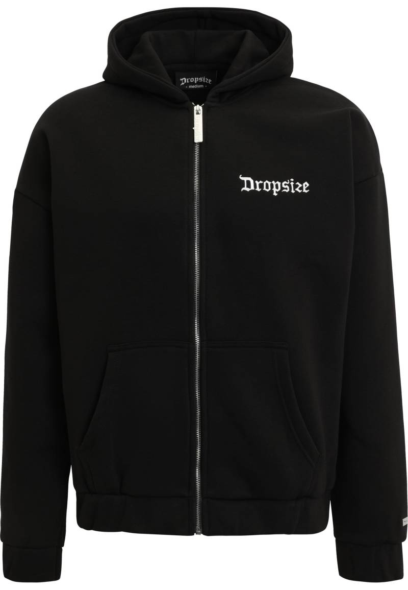 Dropsize Sweatjacke "Dropsize Herren Super Heavy Oversize Blank Zip Hoodie" von Dropsize