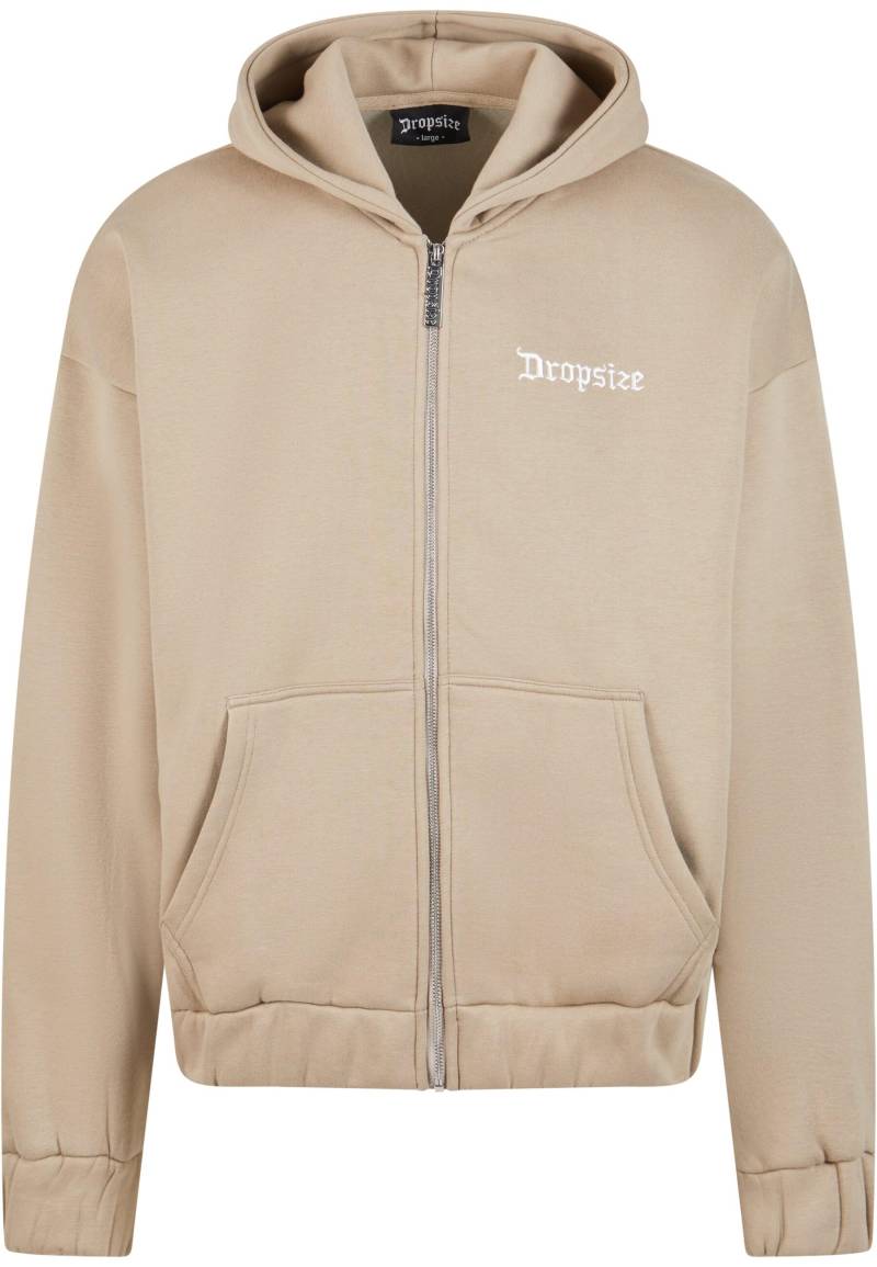 Dropsize Sweatjacke "Dropsize Herren Super Heavy Oversize Blank Zip Hoodie" von Dropsize
