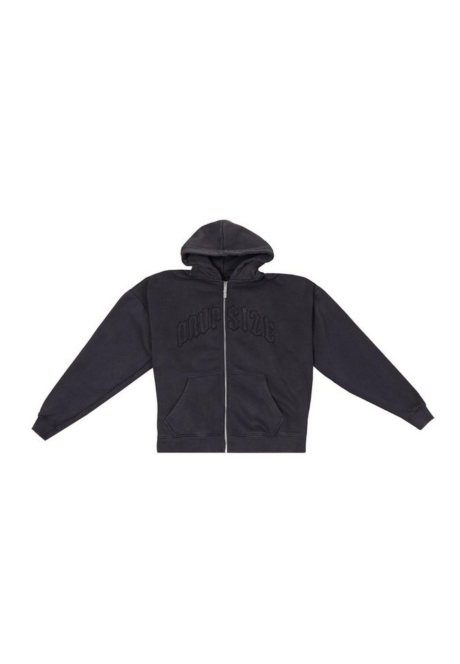 Dropsize Sweatjacke Dropsize SUPER HEAVY OVERISZE RAW EDGES ZIP HOODIE von Dropsize