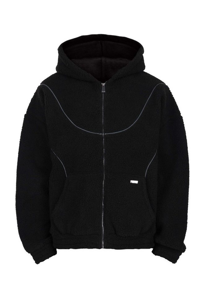 Dropsize Sweatjacke Dropsize WAVY TEDDY ZIP HOODIE von Dropsize