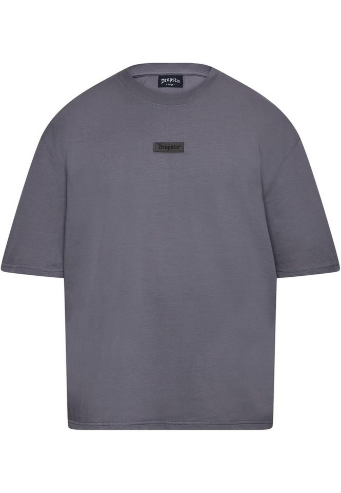 Dropsize T-Shirt Dropsize Herren Heavy Oversize Front Rubber Patch T-Shirt (1-tlg) von Dropsize