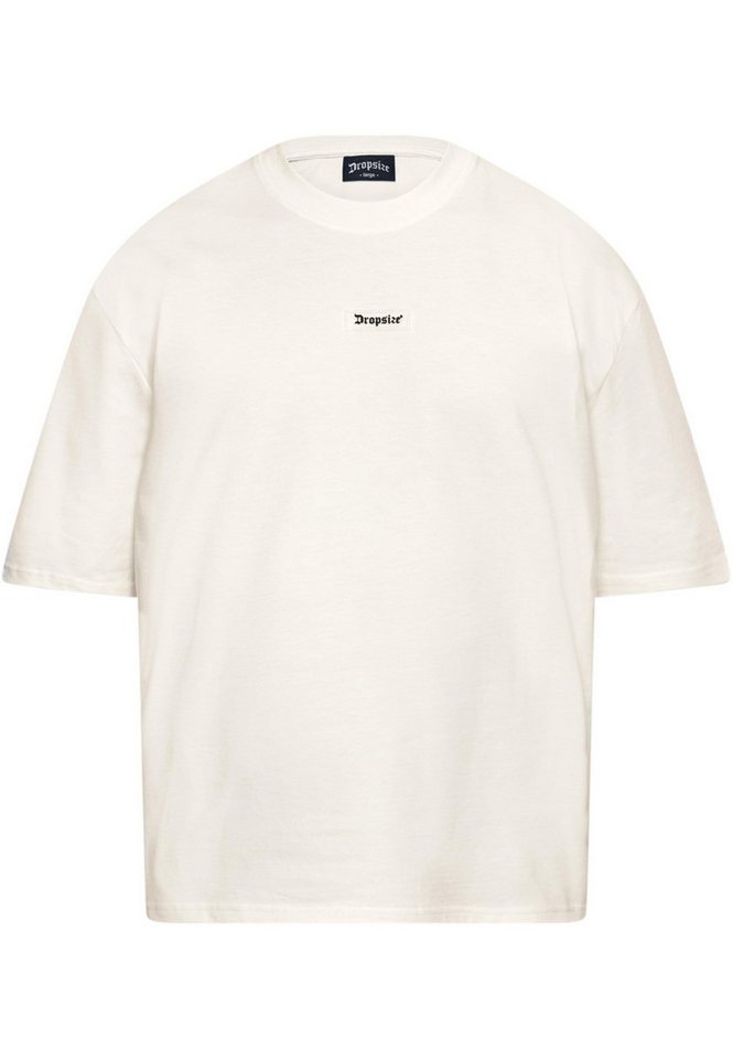 Dropsize T-Shirt Dropsize Herren Heavy Oversize Front Rubber Patch T-Shirt (1-tlg) von Dropsize
