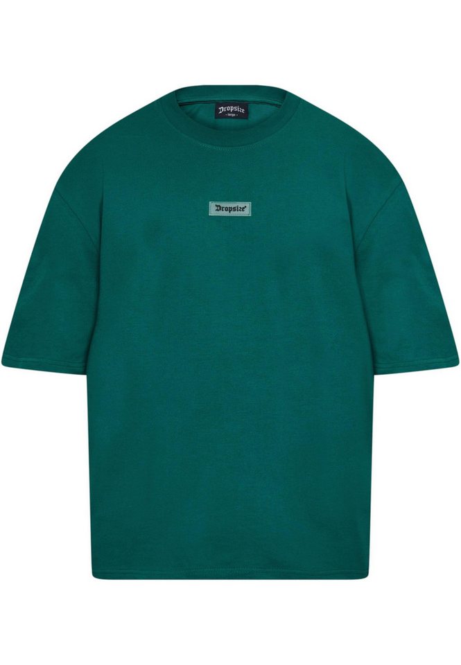 Dropsize T-Shirt Dropsize Herren Heavy Oversize Front Rubber Patch T-Shirt (1-tlg) von Dropsize