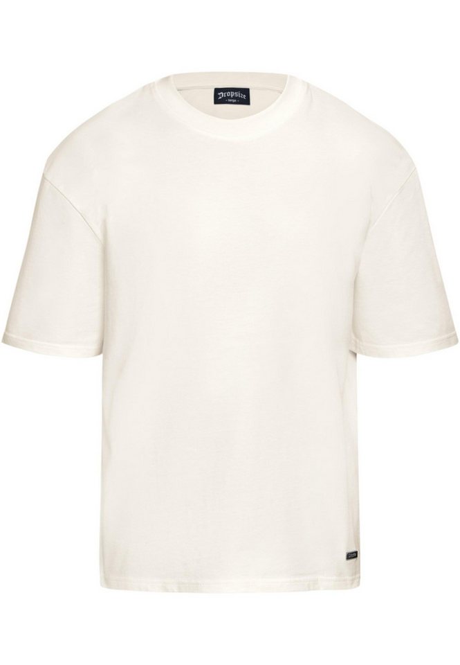 Dropsize T-Shirt Dropsize Herren Heavy Oversize Metal Patch Basic T-Shirt (1-tlg) von Dropsize