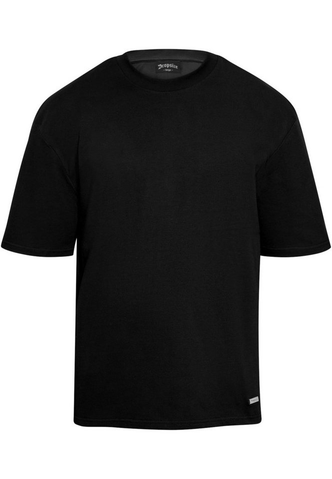 Dropsize T-Shirt Dropsize Herren Heavy Oversize Metal Patch Basic T-Shirt (1-tlg) von Dropsize