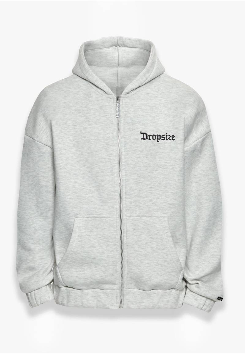 Dropsize Trainingsjacke "Dropsize Herren Dropsize Super Heavy Oversized Zip Hoodie" 1 Stk. tlg. mitKapuze von Dropsize