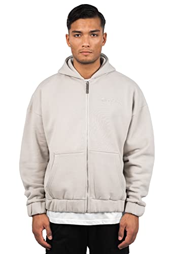 Zip Hoodie Herren Zip Up Hoodie Oversized Zipper Hoodie Herren Sweatjacke Herren mit Kapuze Kapuzenjacke Herren Oversize Hoodie Herren Strickjacke mit Reissverschluss Hoody mit Kapuze Heavy 400 GSM von Dropsize