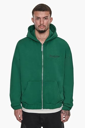 Zip Hoodie Herren Oversized Sweatjacke Mit Kapuze - Kapuzenjacke Oversize Strickjacke Mit Reißverschluss - Heavy 400 GSM von Dropsize