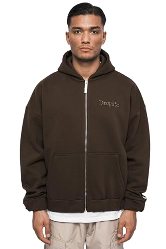 Zip Hoodie Herren Zip Up Hoodie Oversized Zipper Hoodie Herren Sweatjacke Herren mit Kapuze Kapuzenjacke Herren Oversize Hoodie Herren Strickjacke mit Reissverschluss Hoody mit Kapuze Heavy 400 GSM von Dropsize