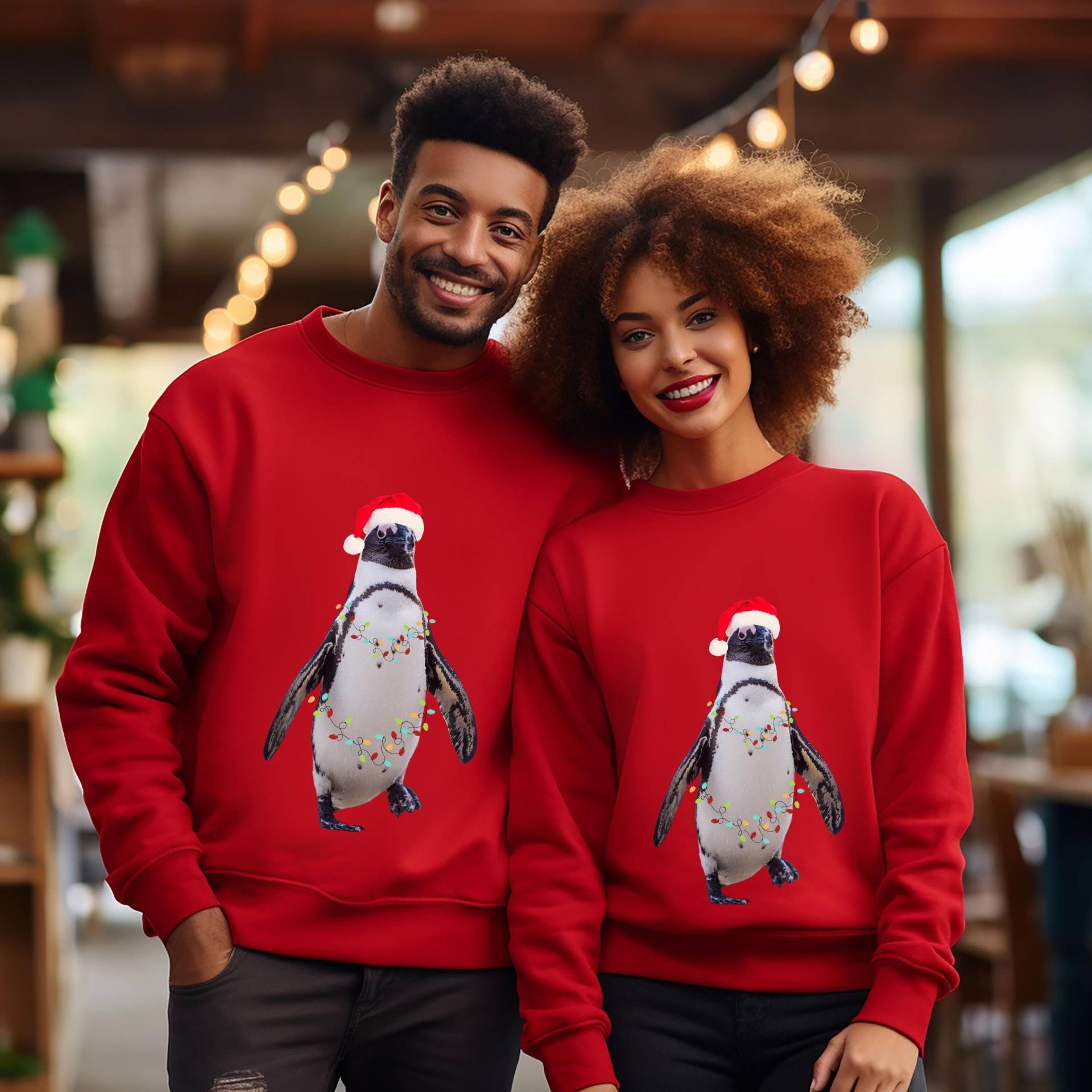 Sweatshirt Frohe Weihnachten Merry Christmas Pinguin Geschenk Tier Weihnachtsfan Weihnachtsliebhaber Weihnachtsgeschenk Weihnachtsbaum von DruckBarDeutschland