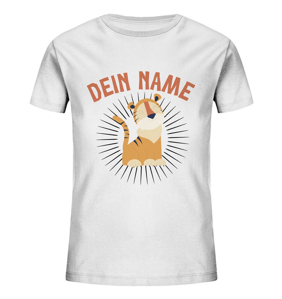 Personalisiertes Kinder Shirt Bedruckt Aus 100% Baumwolle Für 3 Bis 10 Jahre Mit Wunschnamen Und Tiermotiv Tiger Personalisiertes Kinder Shirt Bedruckt Aus 100% Baumwolle Für 3 Bis 10 Jahre Mit Wunschnamen Und Tiermotiv Tiger von DruckDesignStore