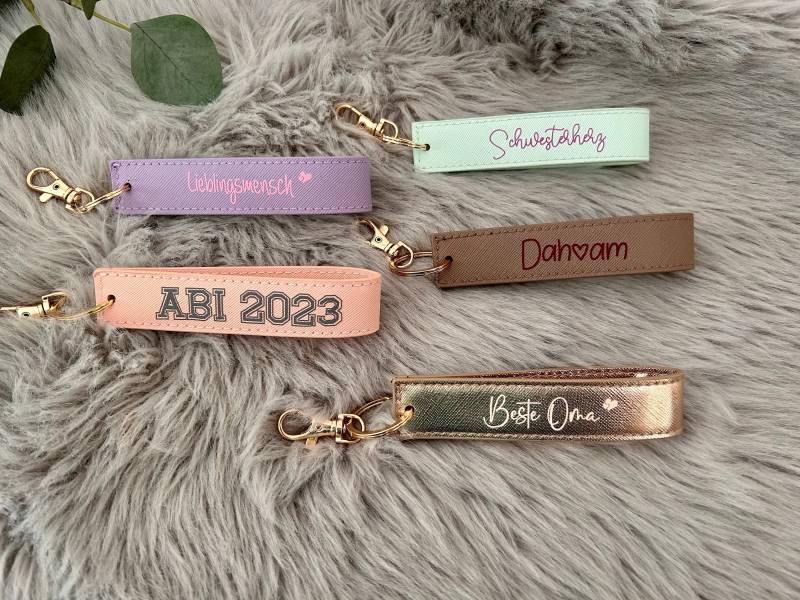 Personalisierter Schlüsselanhänger | Schlaufe von DruckFrischMnfktr