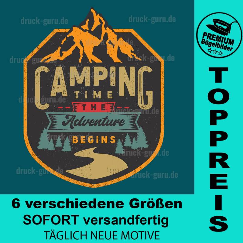 Bügelbild "Camping Time" - Camping Bügelbild "Camping Time" - Camping von DruckGuru
