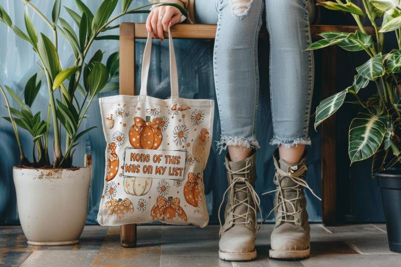 Herbst Stofftasche Canvas Tragetasche Mit Kürbis Design Einkaufstasche Aus Segeltuch Halloween Geschenkidee Deko Herbst Stofftasche Canvas Tragetasche Mit Kürbis Design Einkaufstasche Aus Segeltuch Halloween Geschenkidee Deko von DruckSchaf