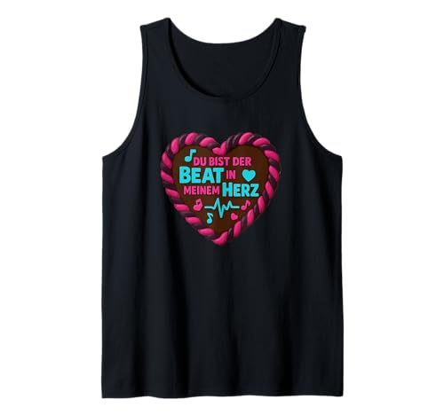Herren Du Bist Der Beat In Meinem Herz Lebkuchenherz Tank Top von Druckfun Lebkuchenherz Oktoberfest