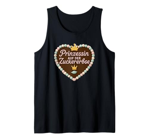 Herren Prinzessin Auf Der Zuckererbse Lebkuchenherz Tank Top von Druckfun Lebkuchenherz Oktoberfest