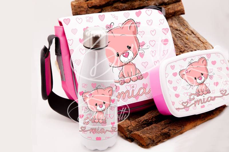 Kindergarten-Set Personalisiert/Individuelle Kindergartenset, Kindertragetasche, Thermoflasche Und Brotdose Mit Wunschmotiv Namen von Druckhuette
