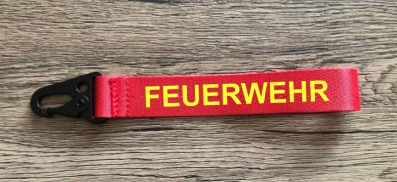 Schlüsselanhänger „Feuerwehr" Mit Ortsname von DruckundSchmuck