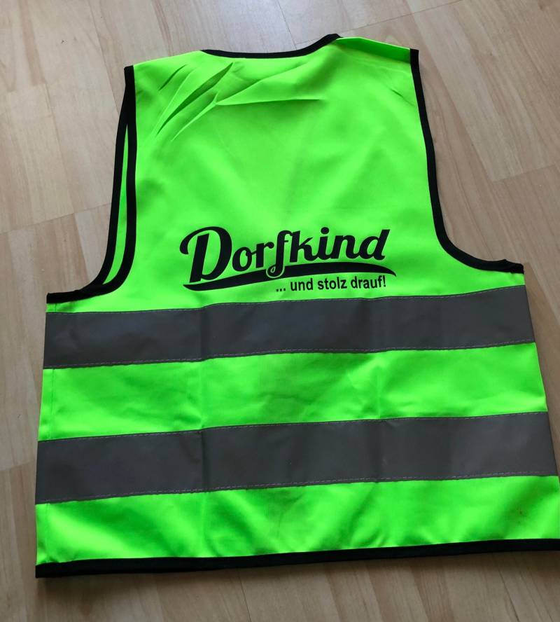 Warnweste „Mit Wunschtext/Wunschmotiv" Für Kinder von DruckundSchmuck