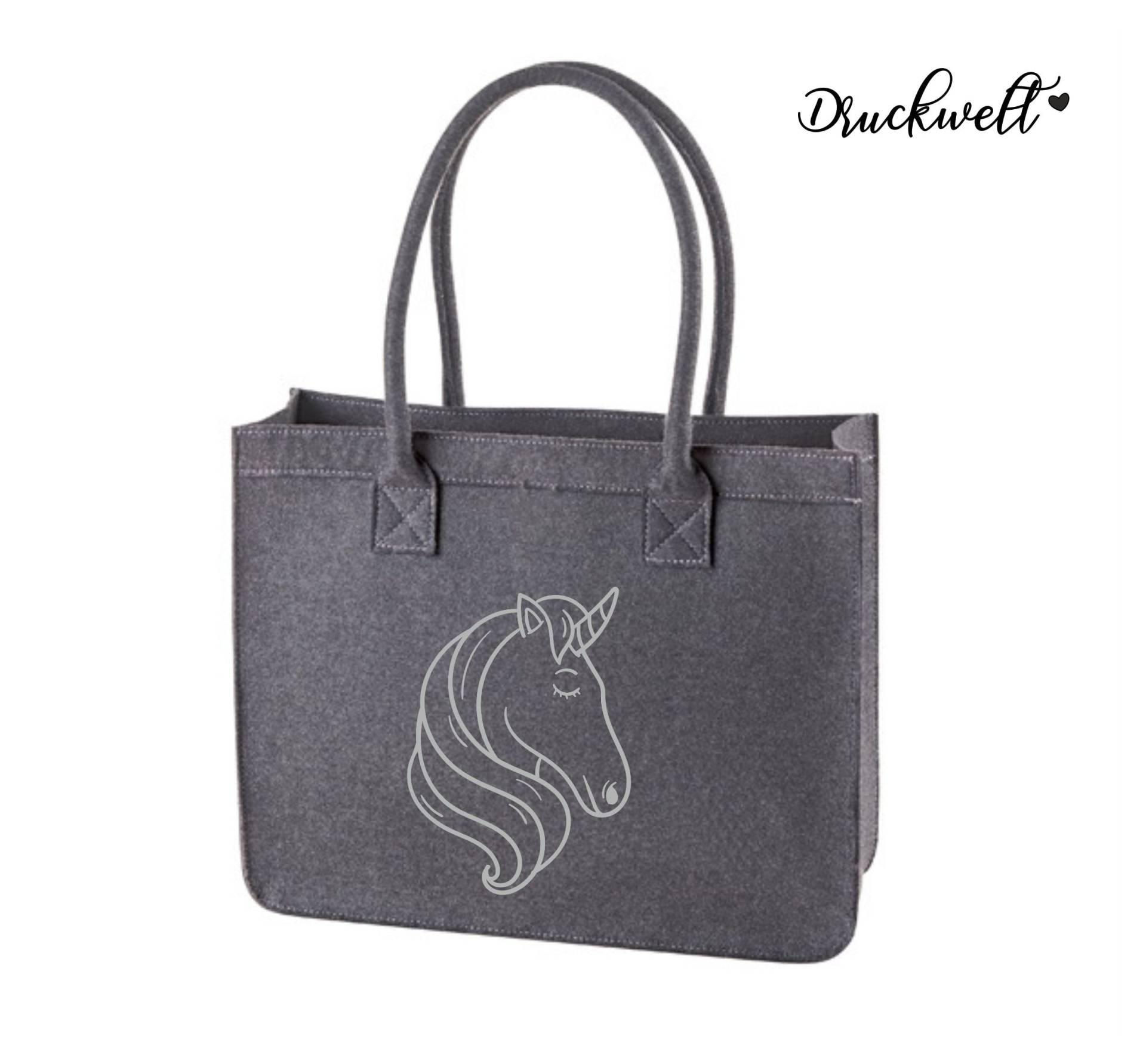 Filz-Shopper ~Einhorn~ von Druckwelt