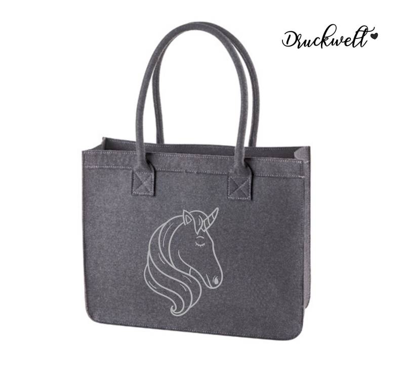 Filz-Shopper ~Einhorn~ von Druckwelt
