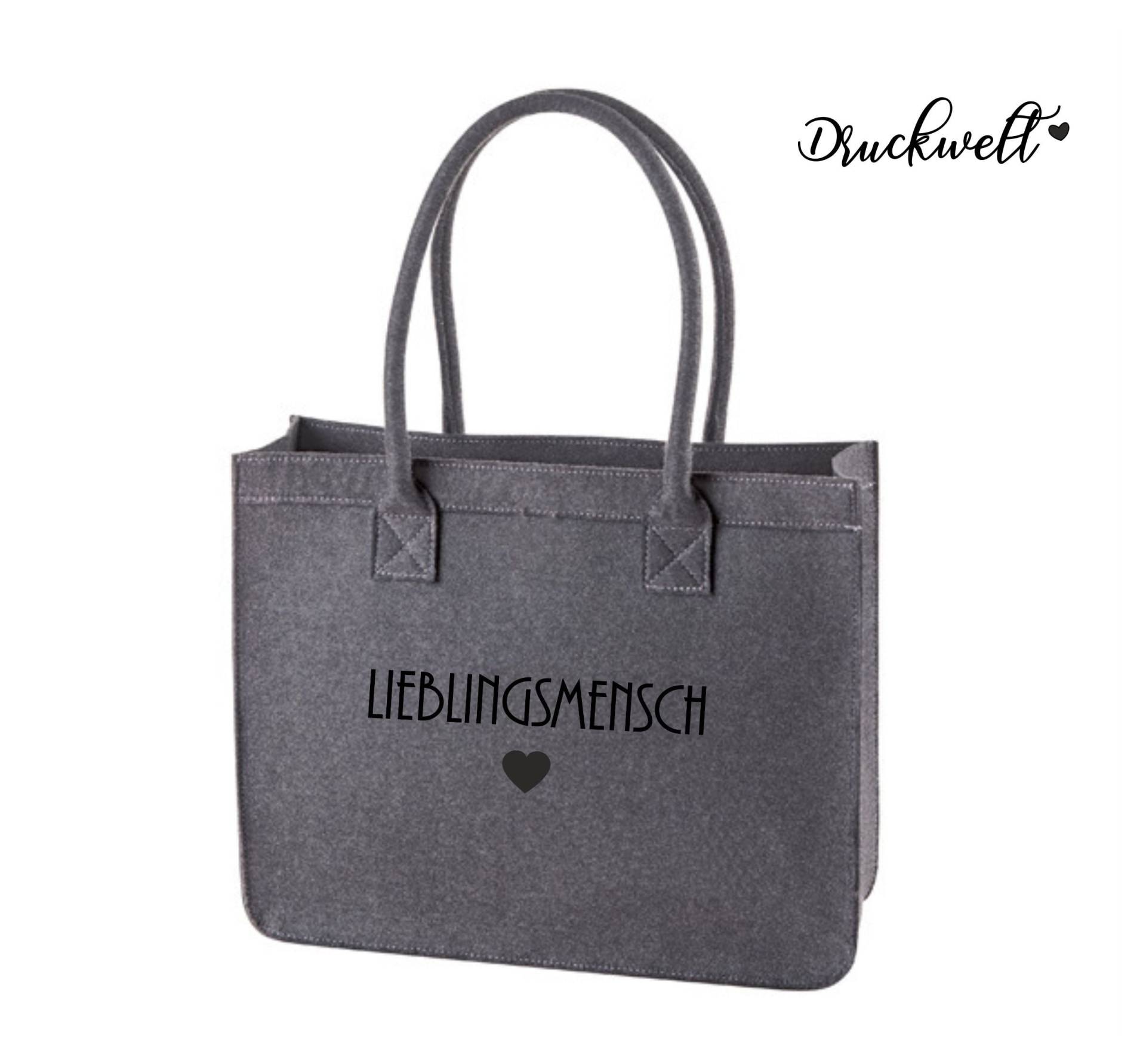 Filz-Shopper ~Lieblingsmensch~ von Druckwelt