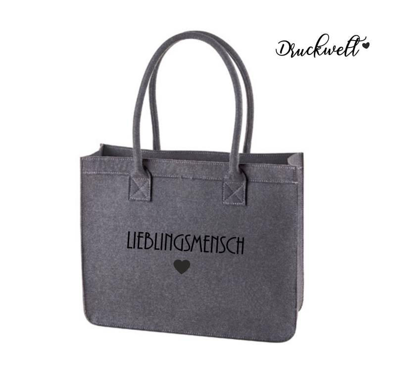 Filz-Shopper ~Lieblingsmensch~ von Druckwelt