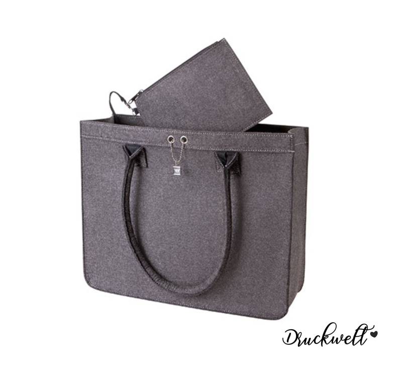 Filztasche Oma Mit Namen - Enkelkinder, Individuell, Geschenk, Oma, Mama, Weihnachten, Filzshopper, Und Enkel von Druckwelt