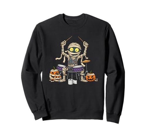 Lustiges Schlagzeuger, Mama, Kürbis, Halloween, Kinder, Herren und Damen Sweatshirt von Drum Lovers Cute Halloween Outfits for Boy Girl
