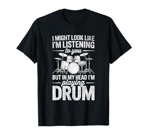 Hörkopf Schlagzeuger Tambour Trommeln für Kinder & Erwachsene T-Shirt von Drum Vibes Hand Tambour for Kids