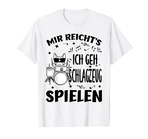 Schlagzeuger Drummer Hund mit Schlagzeug Kinder Drum Set T-Shirt von Drummer Geschenk Schlagzeug TheThaMal